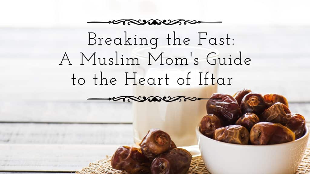 Title: Breaking the Fast: A Muslim Mom's Guide to the Heart of Iftar 🍽️ - with bowl of dates