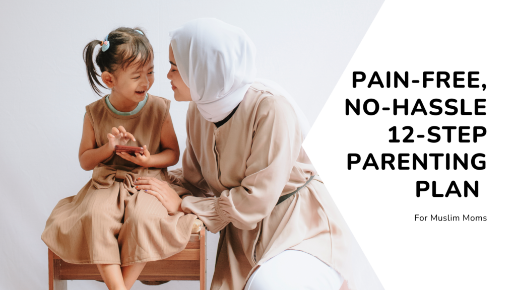 Muslim mom smiling at her daughter, pain-free