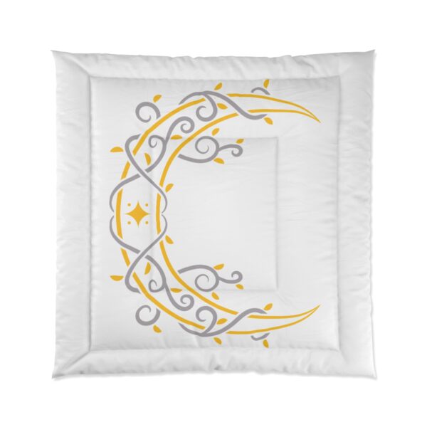 muslim blanket moon comforter on plain white bg