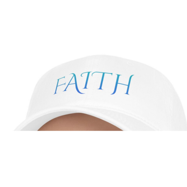 Muslim Cap - FAITH Low-Profile Baseball Cap – Gradient Blue - Image 7