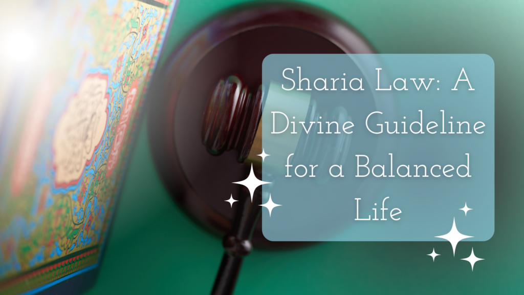 sharia law title on an image of Quran and gavel as sharia or islamic law concept